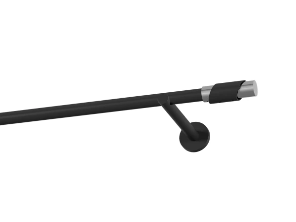 Garniža 19mm obyčajná tyč - 1rad - PARIS - čierna 1
