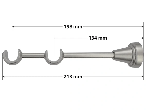Kétsoros 19x19mm karnis - FALIST - satin 4