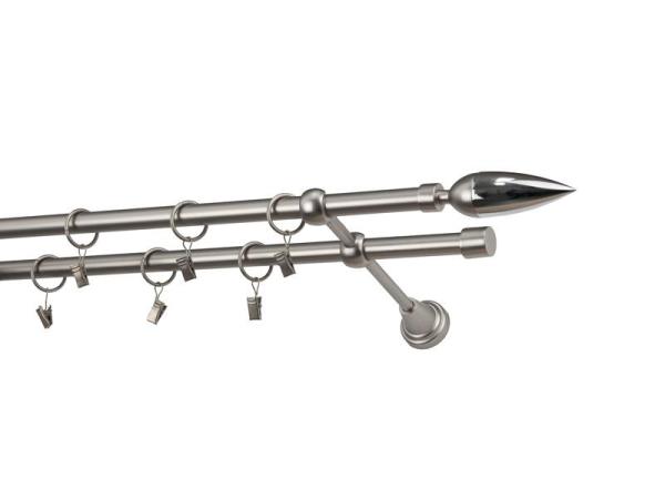 Garniže 16x16mm - dvojradové - LINEA - satin