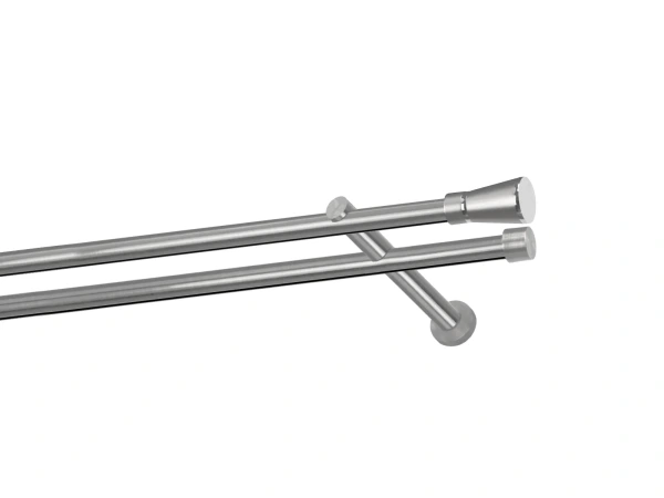 Garniža 19x19mm - drážková tyč - 2rady - RIMINY - satin 1