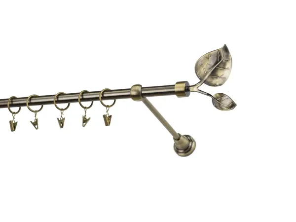 Garniže 16mm - jednoradové - LIST VEĽKÝ - antik