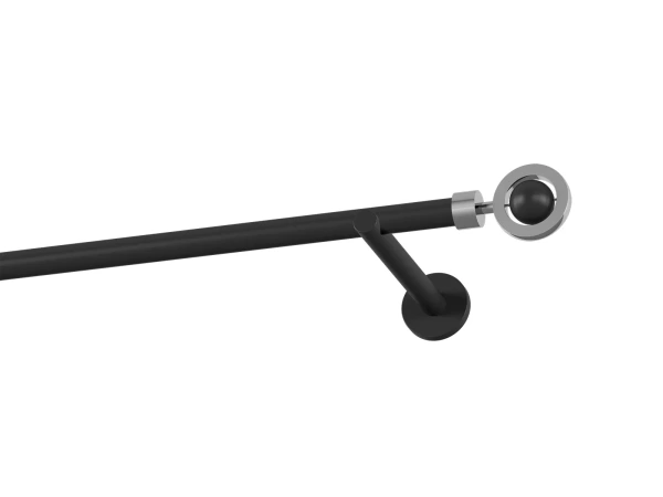Garniža 19mm obyčajná tyč - 1rad - SFERA - čierna 1