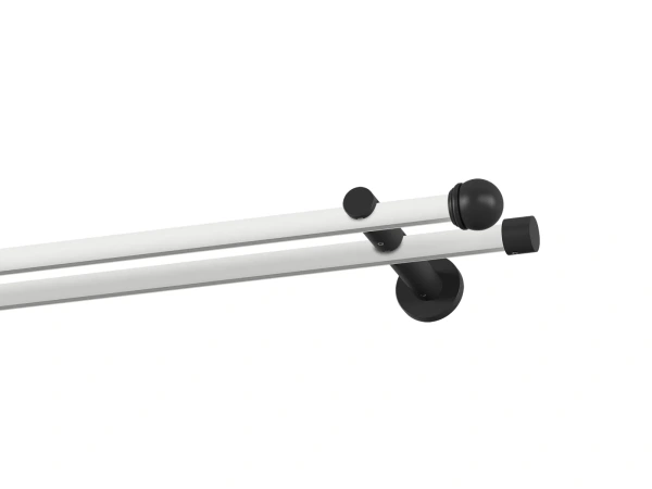 Garniža 19x19mm drážková tyč - 2rady - TODI MAX - bielo čierna 1