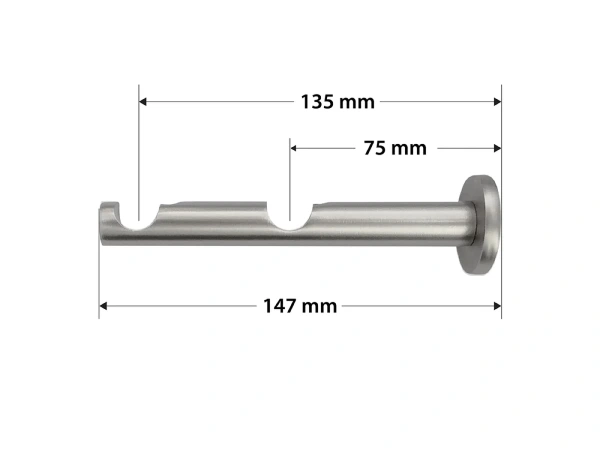 Kétsoros 16x16mm karnis - PIZA - satin 3