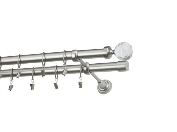 Garniže 25x25mm - dvojradové - GUĽA CRYSTAL - satin