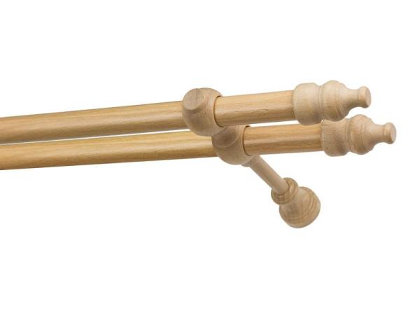 Garniže drevená 28x28mm dvojradové - BUK 1