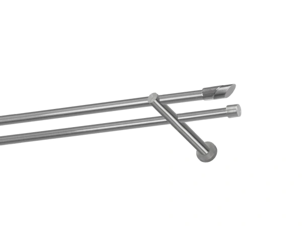 Kétsoros 16x16mm karnis - PIZA - satin 1