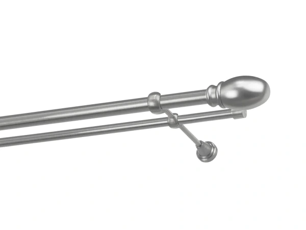 Kétsoros 25x16mm karnis - BELUNO - satin 1