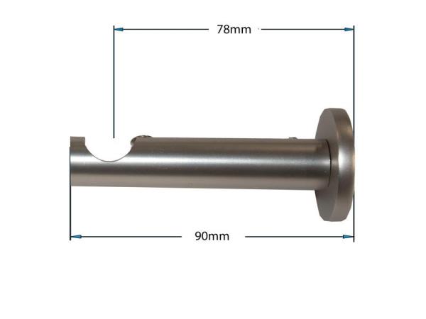 Garniže 16mm - jednoradové - RADIATOR - satin 3