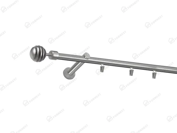 Garniža 19mm - drážková tyč - 1rad - VERONA - satin