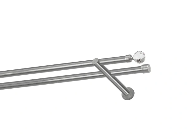 Kétsoros 19x19mm karnis - CRYSTAL GOLYÓ - satin 1