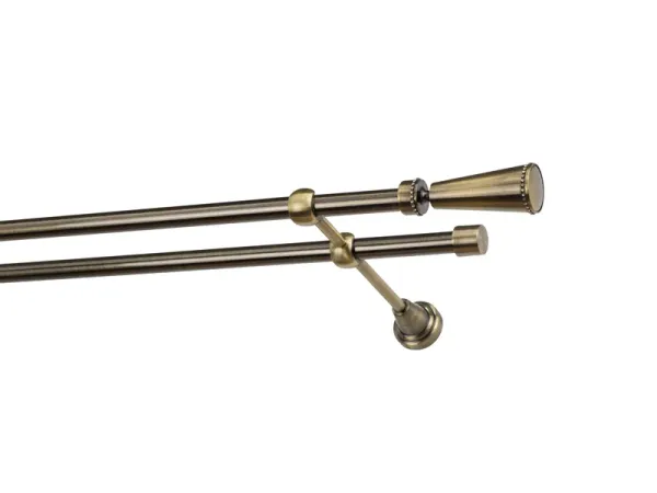 Garniže 16x16mm - dvojradové - MILANO CRYSTAL - antik 1