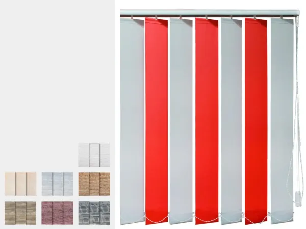 Kétszínű szalagfüggöny - BORNEÓ szövet