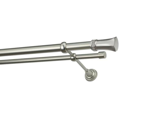 Garniže 25x16mm - dvojradové - PLUTON CRYSTAL - satin 1