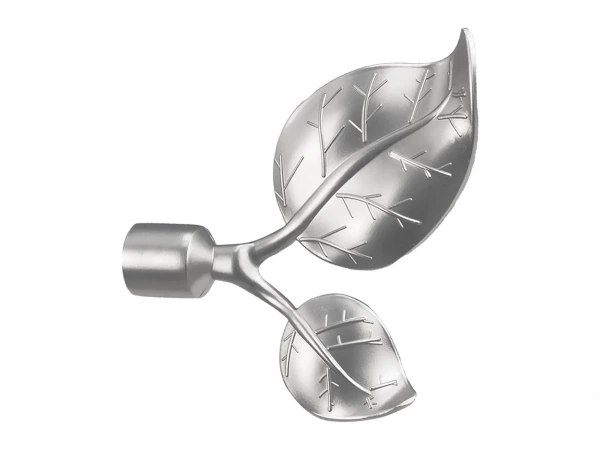 Garniža 19mm - drážková tyč - 1rad - LIST VEĽKÝ - satin 2