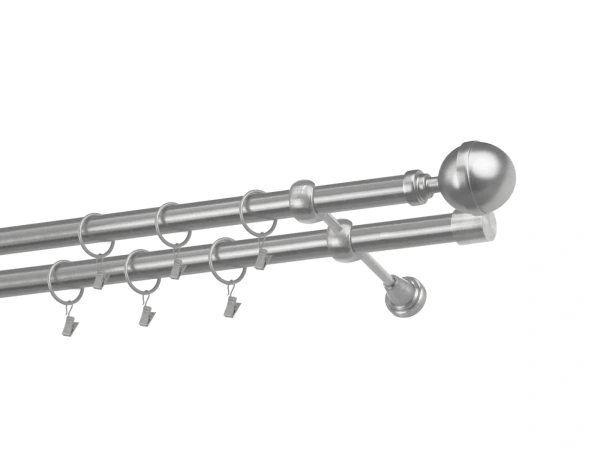 Kétsoros 25x25mm karnis - KALISTO - satin