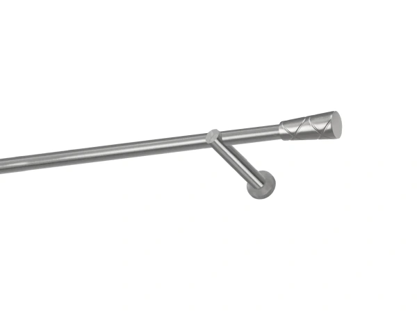 Egysoros 19mm karnis - TRAPEZIUM - satin 1