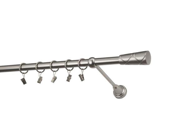 Garniže 19mm - jednoradové - TRAPEZIUM - satin