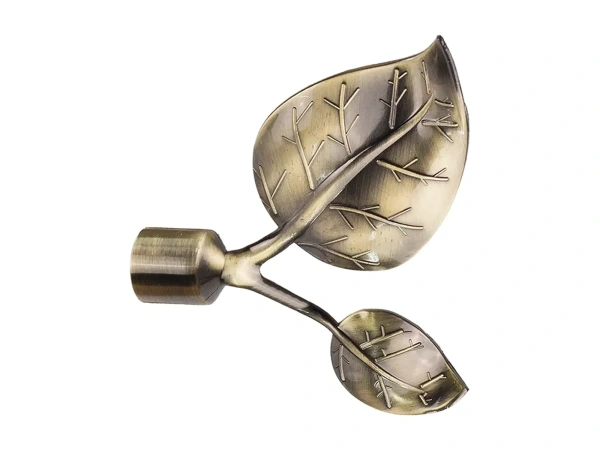 Garniža 19x19mm - drážková tyč - 2rady - LIST VEĽKÝ - antik 2