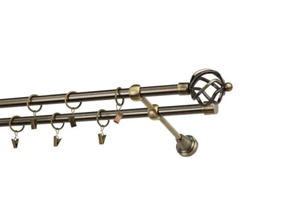 Garniže 16x16mm - dvojradové - SPIRAL - antik