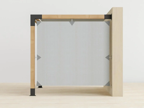 VEGAS Pergola - falhoz rögzített - 1 szakaszos 2