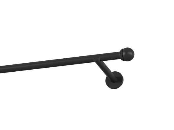 Garniža 19mm obyčajná tyč - 1rad - TODI MAX - čierna 1