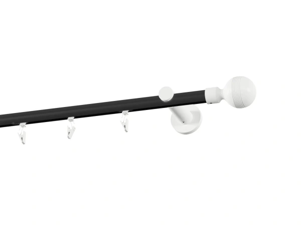 Garniža 19mm drážková tyč - 1rad - GABI - čierno biela 2