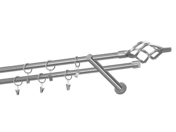 Kétsoros 16x16mm karnis - AZUR GOLYÓ - satin