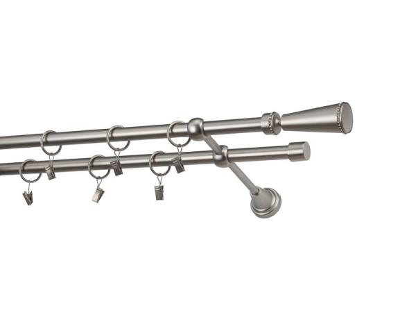 Garniže 16x16mm - dvojradové - MILANO CRYSTAL - satin