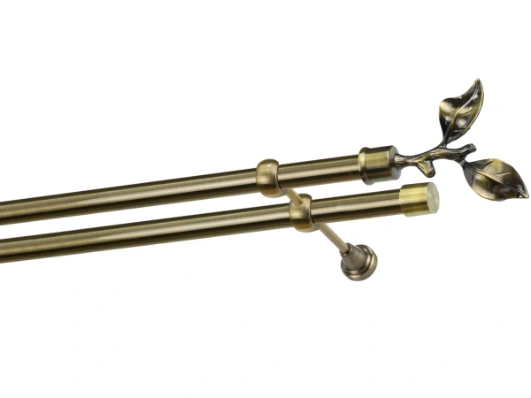 Kétsoros 25x25mm karnis - RÓZSA LEVÉL - antik 1