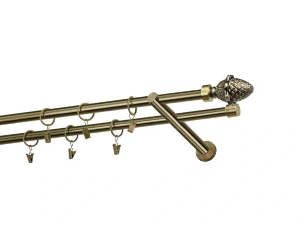 Kétsoros 16x16mm karnis - MAKK - antik