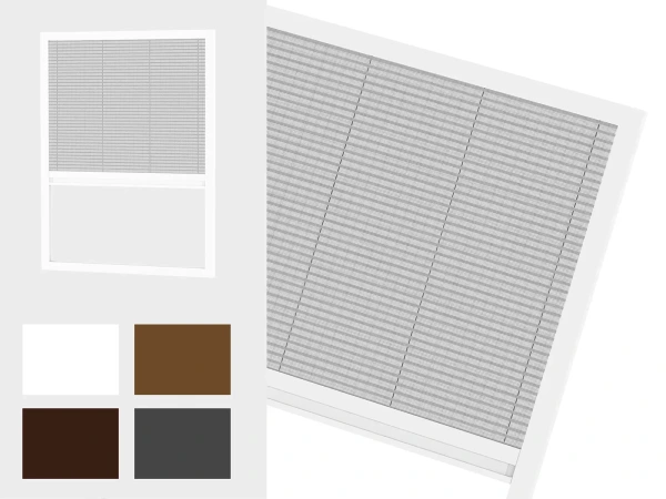 Sieťky proti hmyzu na OKNO - PLISSÉ LITE LUX - bežné odtiene