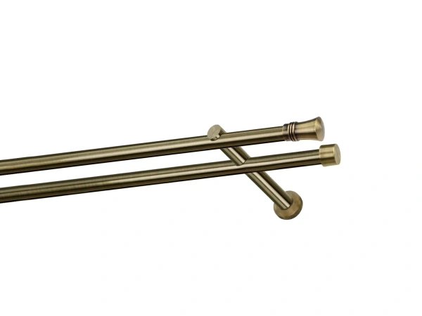 Garniža 19x19mm - drážková tyč - 2rady - CAPRI - antik 1