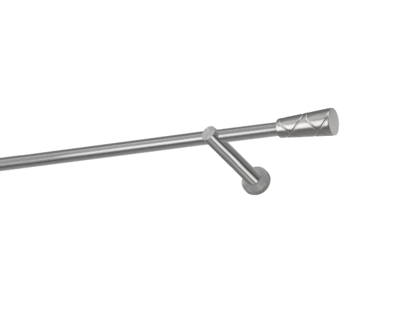 Egysoros 16mm karnis - TRAPEZIUM - satin 1