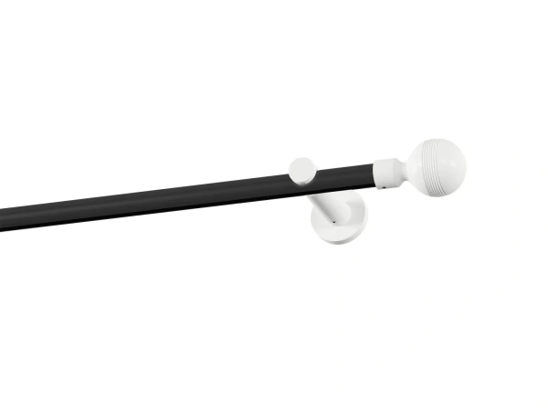 Garniža 19mm drážková tyč - 1rad - GABI - čierno biela 1