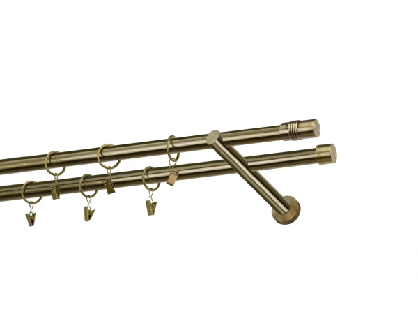 Kétsoros 19x19mm karnis - CYLINDER - antik