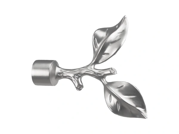 Egysoros 19mm karnis - RÓZSA LEVÉL - satin 2