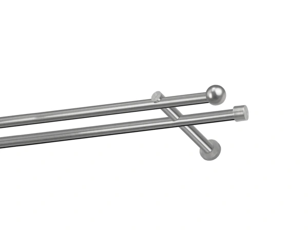 Garniža 19x19mm - drážková tyč - 2rady - BOLOGNA - satin 1
