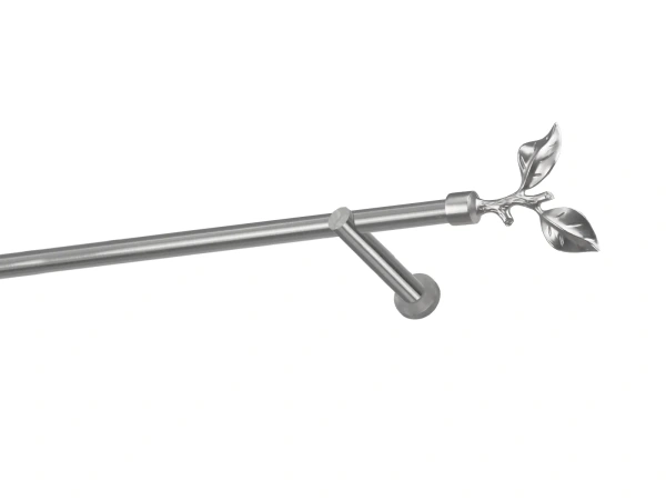 Egysoros 19mm karnis - RÓZSA LEVÉL - satin 1