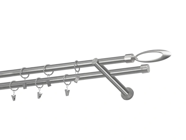 Kétsoros 19x19mm karnis - VENEZIA - satin