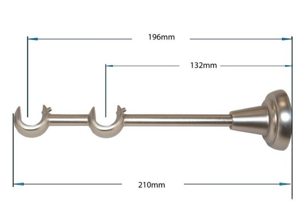 Garniže 16x16mm - dvojradové - PLUTON - satin 2