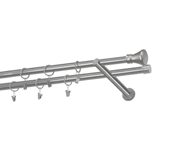 Kétsoros 19x19mm karnis - KOLOSEO - satin