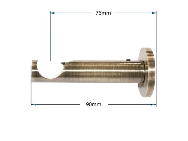 Garniže 19mm - jednoradové - CYLINDER CRYSTAL - antik 3