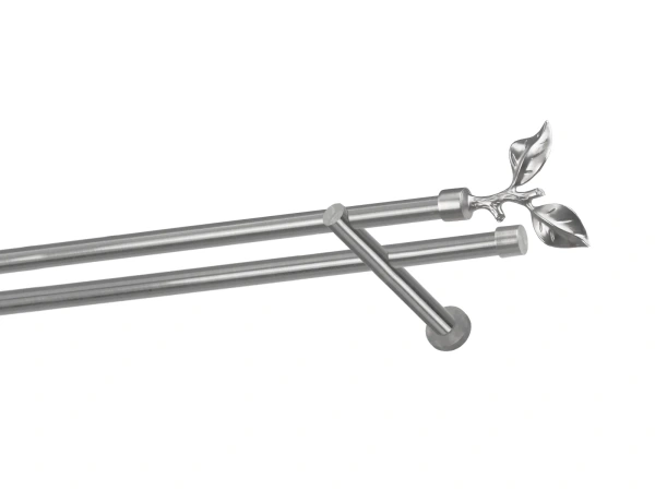 Kétsoros 19x19mm karnis - RÓZSA LEVÉL - satin 1