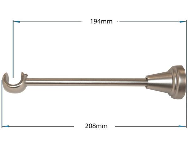 Garniže 16mm - jednoradové - CYLINDER - satin 2
