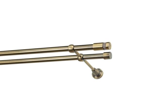 Garniže 19x19mm - dvojradové - CYLINDER CRYSTAL - antik 1