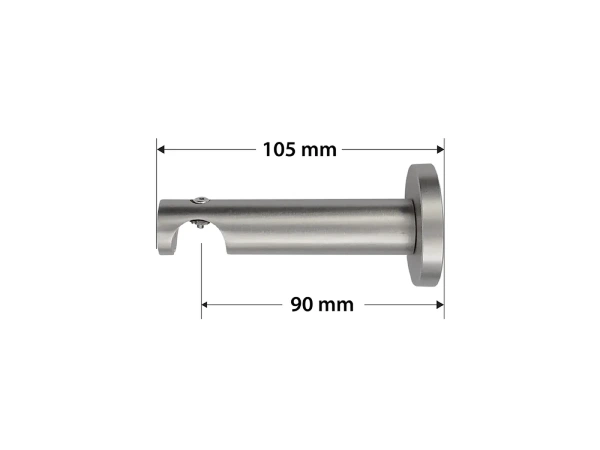 Garniža 19mm - drážková tyč - 1rad - FALIST - satin 3