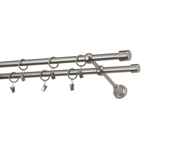 Garniže 16x16mm - dvojradové - RADIATOR - satin