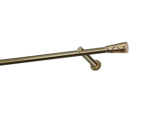 Garniža 19mm - drážková tyč - 1rad - TRAPEZIUM - antik 1