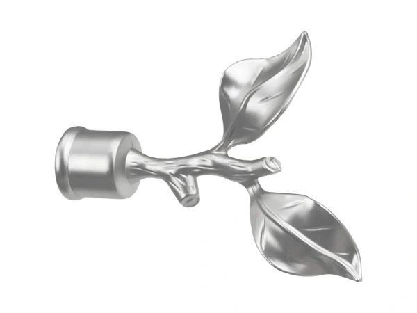 Kétsoros 25x16mm karnis - RÓZSA LEVÉL - satin 2